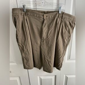WfF 100% Silk Brown Men's Golf‎ Shorts Size 42